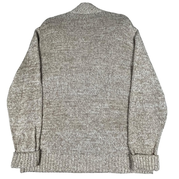 Chaps Brown Elbow Patch Preppy Academia Classic Cozy Grandpa Sweater* - Sz L - Picture 2 of 16